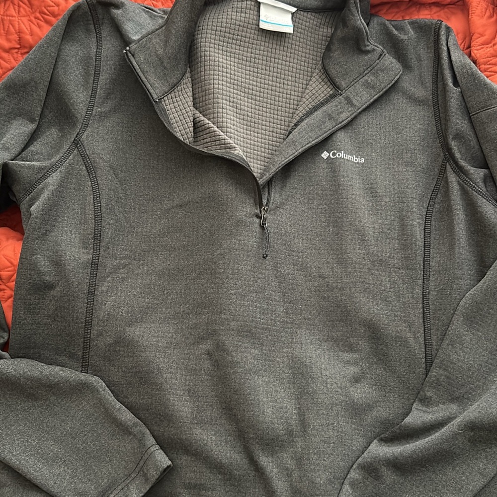 Columbia womens Charcoal Zip-Up Sweater